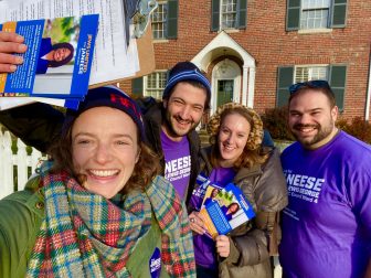 JUFJ Campaign Fund members canvassing for Janeese Lewis George