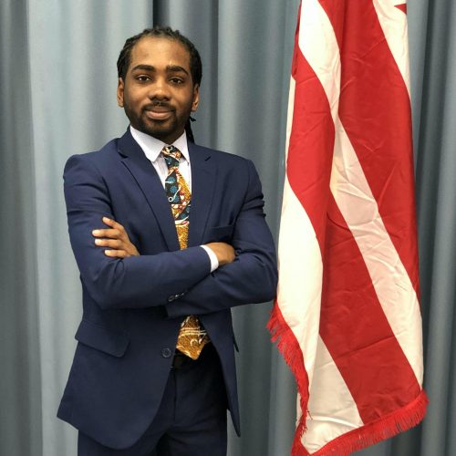 trayonwhitesquare Councilmember Trayon White, Sr. with a DC flag
