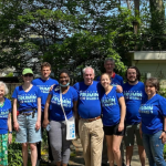 DC Council Candidate Matt Frumin and canvassers in matching Frumin shirts